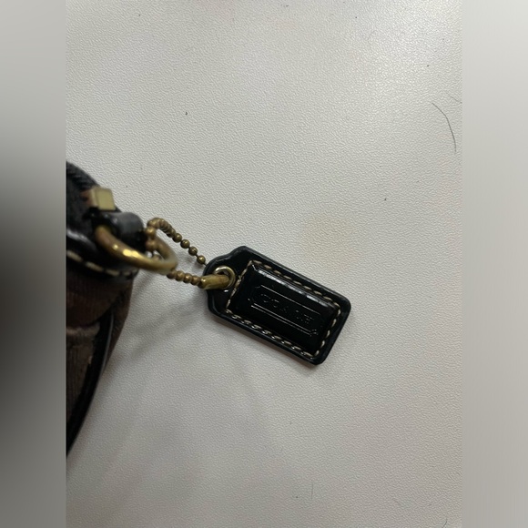 COACH gently used wristlet in brown/black - Picture 3 of 8